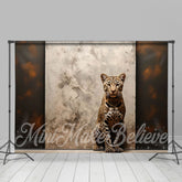 Abstrakt Dualton Malen Leopard Retro Wand Hintergrund